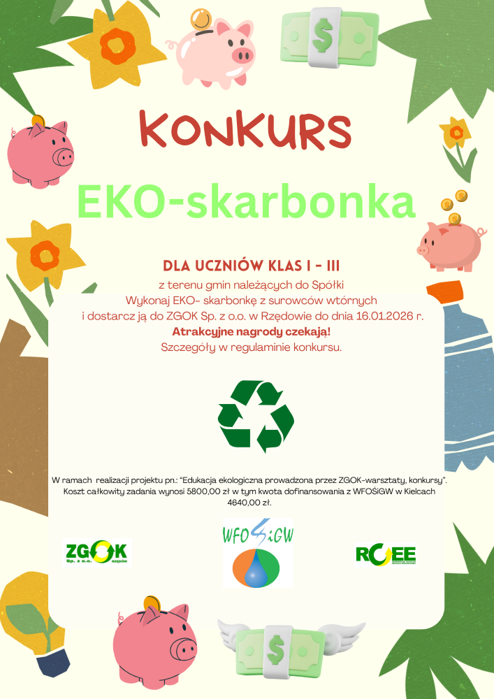 Plakat Konkursu EKO - skarbonka