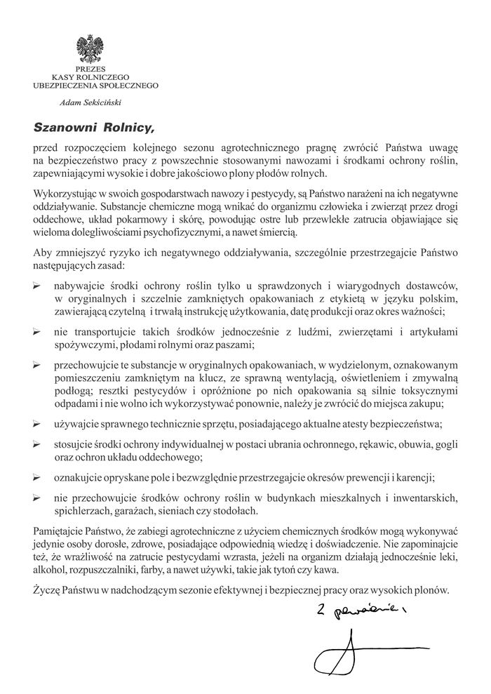 list Prezesa KRUS 2017 03 700