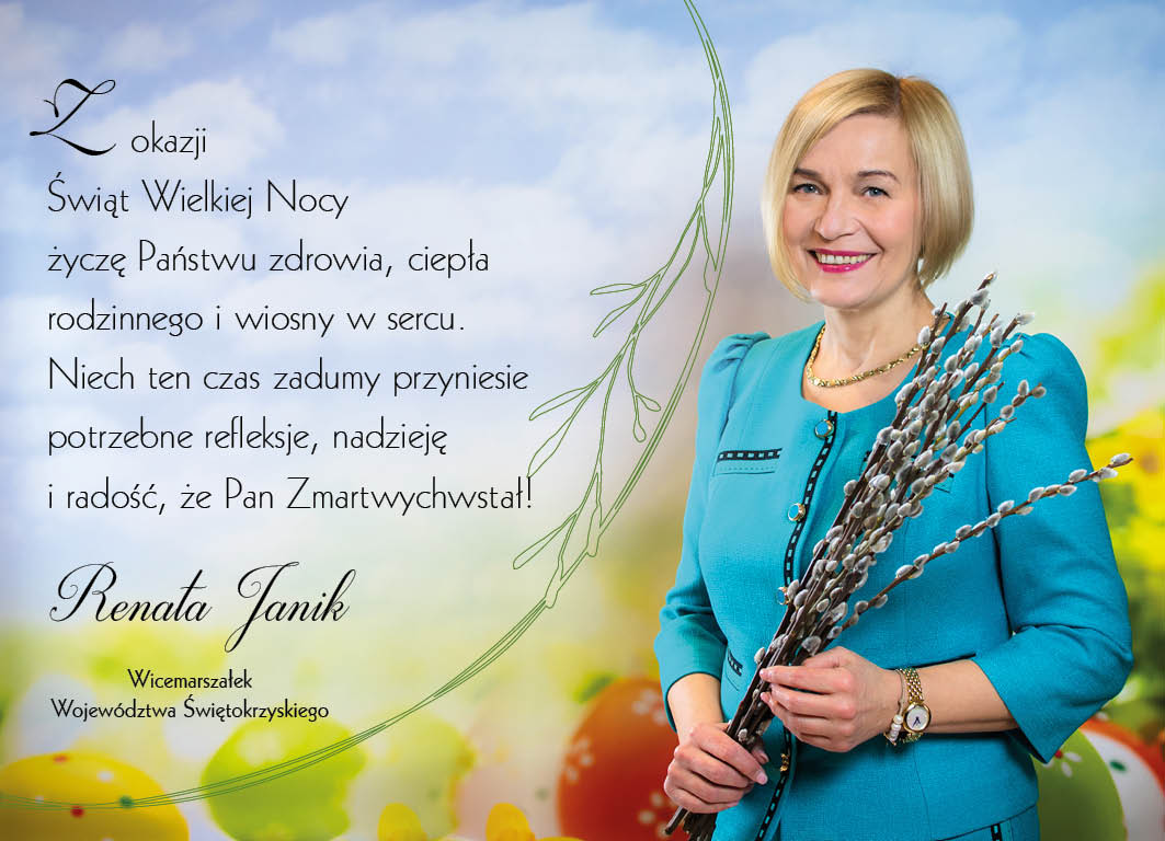 Życzenia świateczne Pani Renaty Janik Wicemarszałek Województwa Świętokrzyskiego
