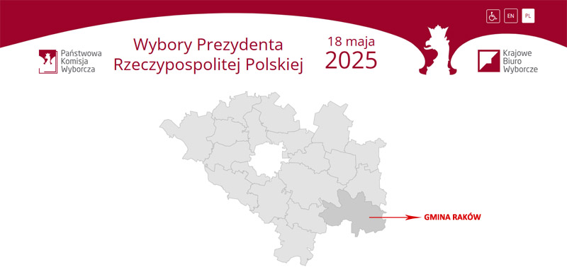 Infografika - Wybory Prezydenta Rzeczypospolitej Polskiej - 18 maja 2025 r.