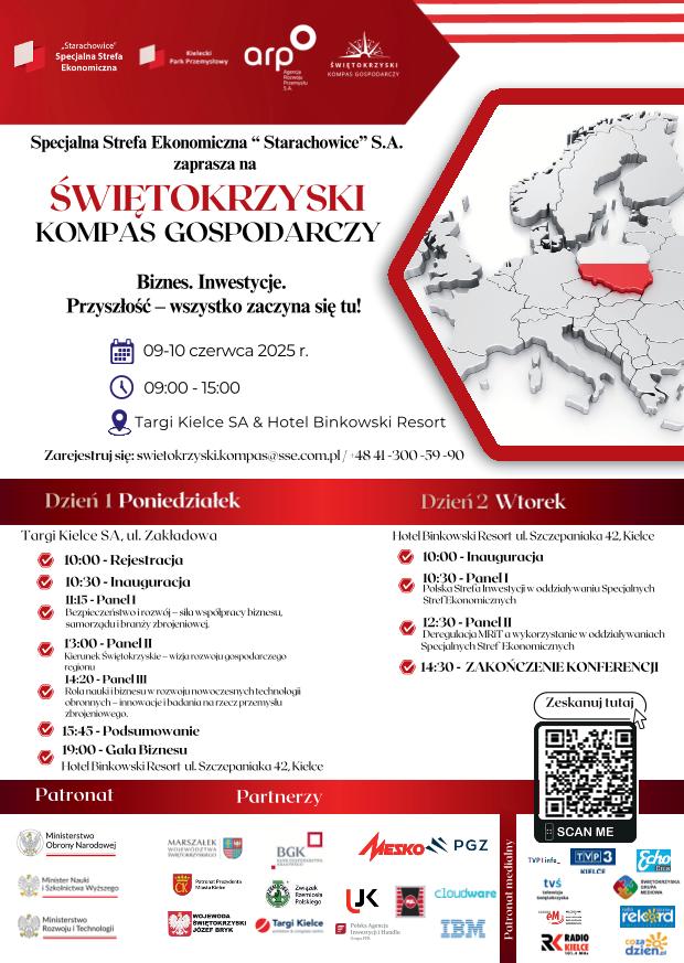plakat "Świętokrzyski Kompas Gospodarczy"