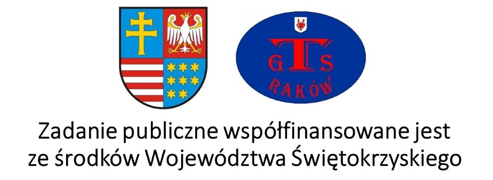 Herb województwa Świętokrzyskiego wraz z logiem GTS Raków