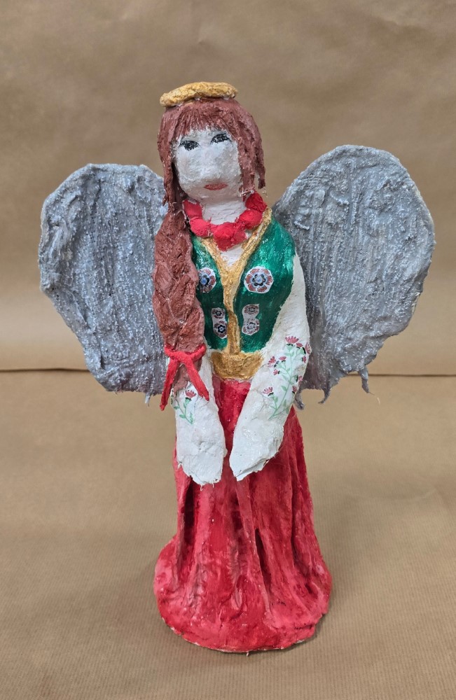 Zdjęcie przedstawia aniołka konkursowego