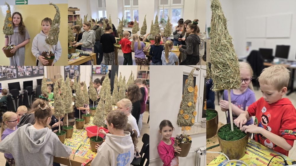 Zdjęcie przedstawia wykonywanie prac przez dzieci