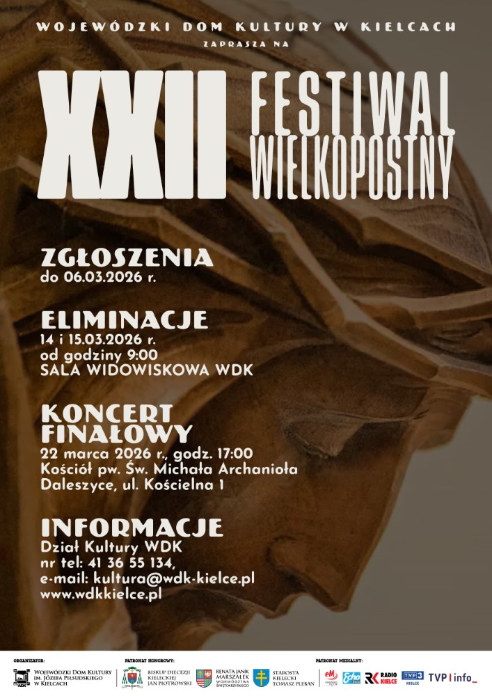 Plakat 22. Festiwal Wielkopostny