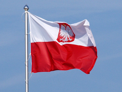 Polska flaga, autor: Olek Remesz, źródło: Wikipedia