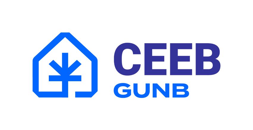 Logo Głównego Urżedu Nadzoru Budowlanego i napis CEEB GUNB