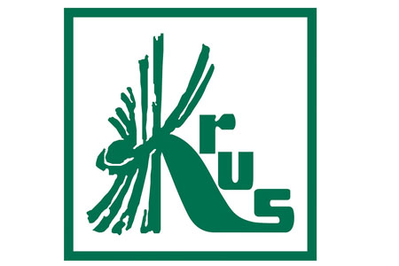logotyp KRUS - zielone litery na białym tle