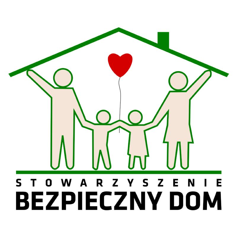 logotyp organizacji stowarzyszenie bezpieczny dom