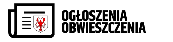 ikona teczki z herbem Gminy Raków, napis: ogłoszenia, obwieszczenia